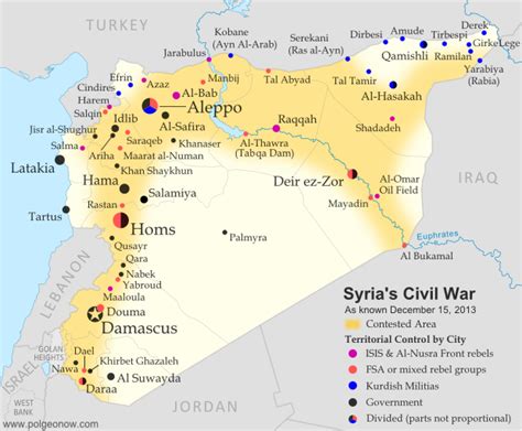 Syria Civil War Map December 2013 12 Political Geography Now