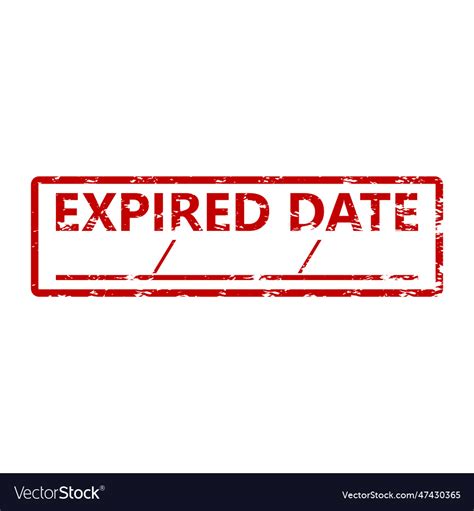 Expired date rubber stamp Royalty Free Vector Image