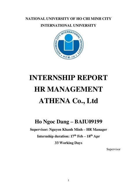 Conclusion For Internship Report Free 12 Internship Report Examples