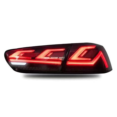 Lanterna Traseira Full Led Lancer Evo X Vermelho Par Accessus Brasil