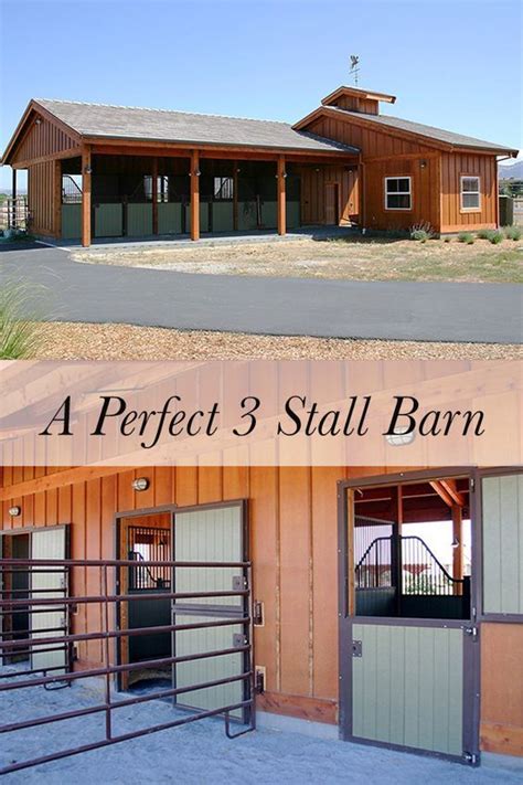 Three Stalls With Excellent Function And Design Horse Barn Plans