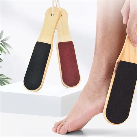 Amazon Yawall Lima De Pies De Madera Para Pedicura Con Mango Para