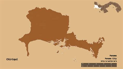 Forma De Chiriqu Provincia De Panam Con Su Capital Aislada Sobre