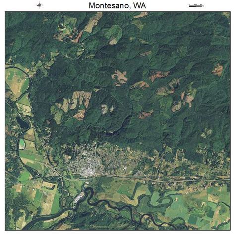 Aerial Photography Map of Montesano, WA Washington