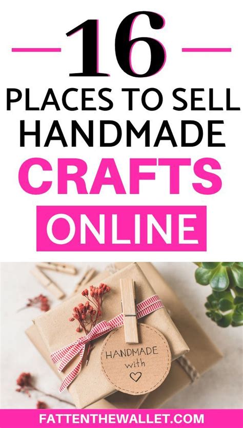 16 Best Places To Sell Handmade Crafts Online Craft Online Handmade