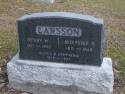 Josephine Dart Stephens Larsson Memorial Find A Grave