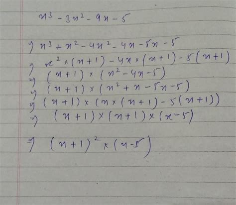 X³ 3x² 9x 5guys Factorise This Cubic Polynomial