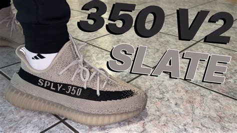 Yeezy 350 V2 Slate Review And On Feet Sizing Resell Predictions Youtube