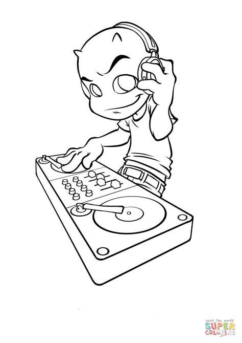 Dj Marshmallow Coloring Page Coloring Pages