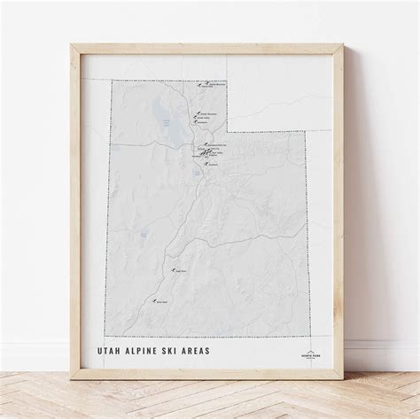 Utah Ski Map — North Fork Mapping