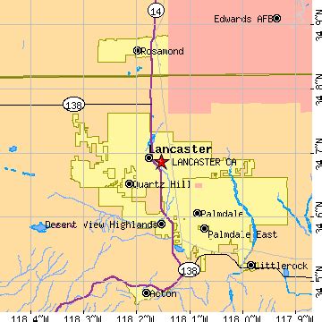 Lancaster, California (CA) ~ population data, races, housing & economy