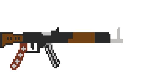 Pixel Art Minecraft Gun