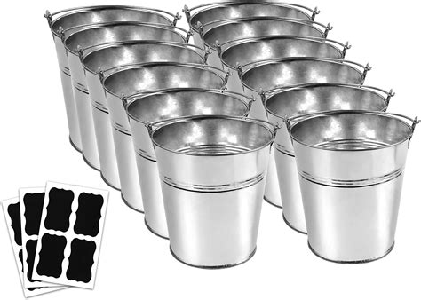 Amazon Regent Metal Buckets Inch X Inch Galvanized Pail With