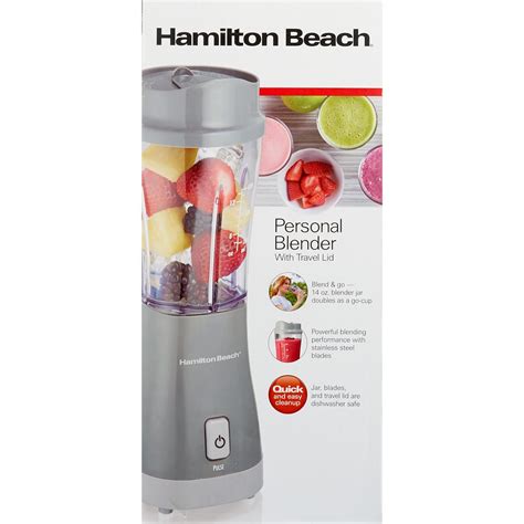 Customer Reviews Hamilton Beach Personal Blender With Travel Lid