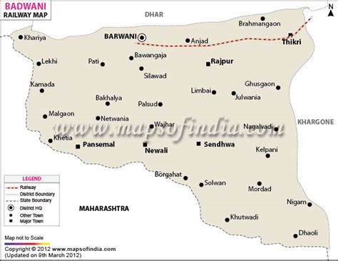 Barwani Railway Map