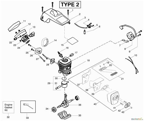 Poulan Pro PR46BT Parts Breakdown