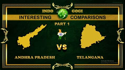 Andhra Pradesh Vs Telangana PART 1 Interesting Comparisons Indo