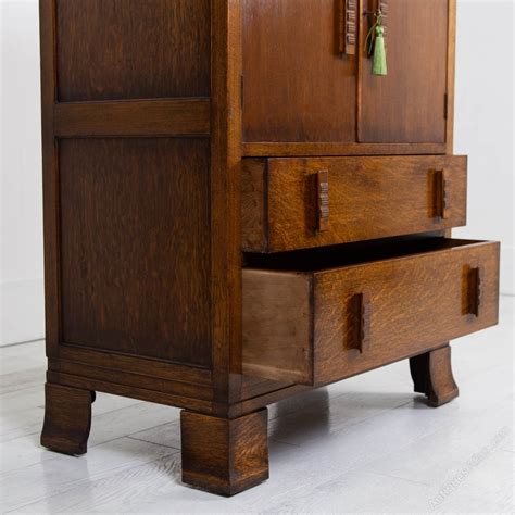 1930s Vintage Oak Tallboy 2 Drawer Cabinet Antiques Atlas