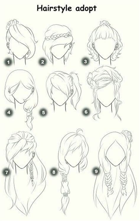 How To Draw Hair Step By Step Image Guides