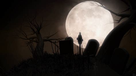 Cemetery Halloween Background Cemetery Stock Motion Graphics SBV ...