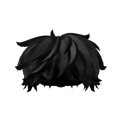 black emo y2k messy curly anime boy hair's Code & Price - RblxTrade