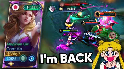 I Am Back Carmilla Mythical Glory Solo Ranked Gameplay Mobile