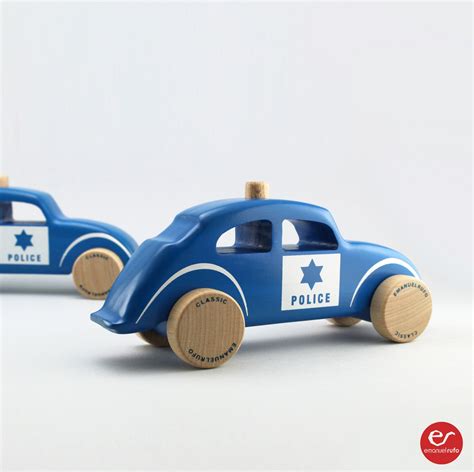 Wood Toy Police Car Wooden Toy Design Classic Car For Toddlers Cl 12