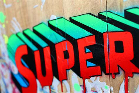 Superman By Maxime Andriot Painting Acrylic Graffiti On