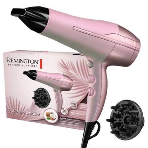 Remington Coconut Smooth D5901 Hairdryer Pink New Paradise Store