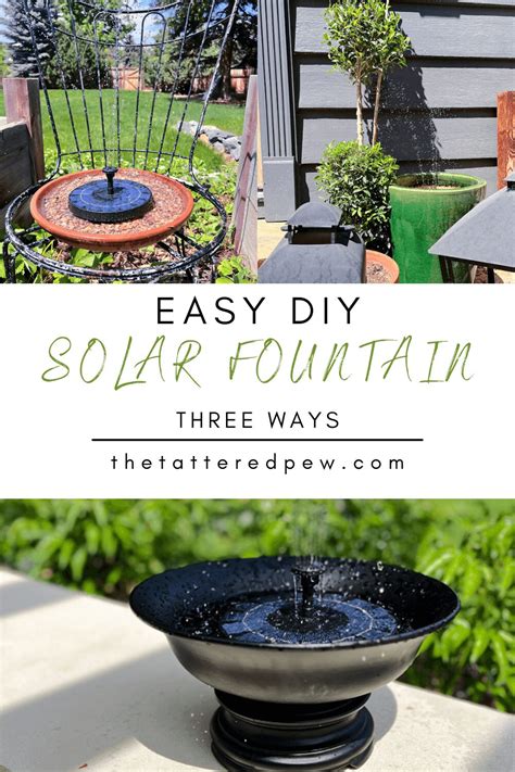 Diy Solar Fountain Ideas For The Garden Grow Beauty With Ease