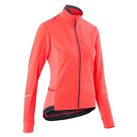 Triban 500 Womens Road Cycling Jacket Pink Decathlon