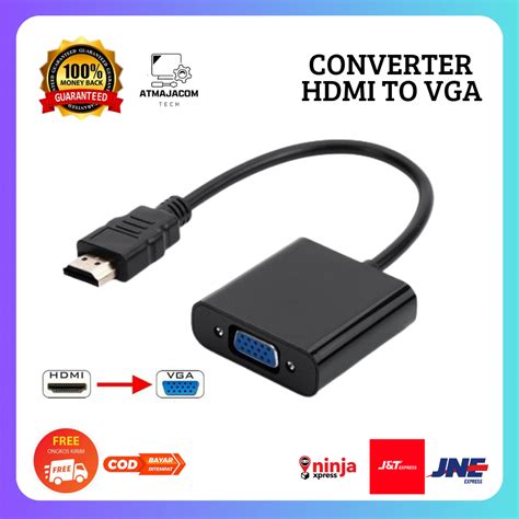 Jual CONVERTER HDMI TO VGA KABEL KONVERTER HDMI TO VGA HDMI TO VGA