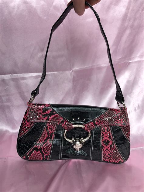 Vintage Y K Mini Baby Phat Baguette Bag Vintage Rare Pink Etsy