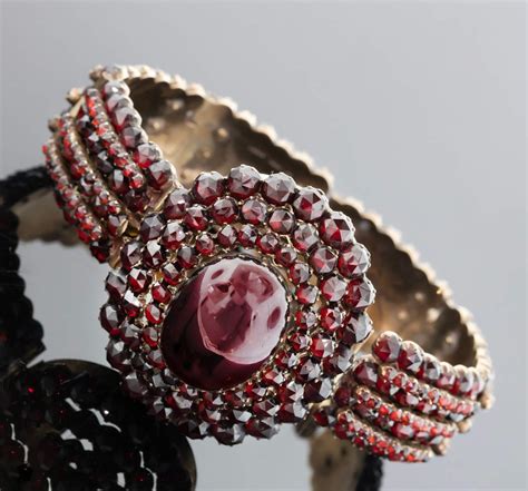 Victorian Bohemian Garnet Bracelet Circa 1870 80 Gerard McCabe Antiques