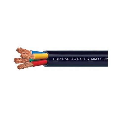 Polycab 4 Core Copper Armoured Cables 16 Sq Mm At Rs 512 Meter Polycab Armoured Cable In