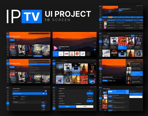 iptv user interface concept  behance