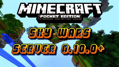 Minecraft Pe Sky Wars Server Youtube