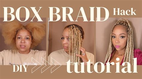 Diy Box Braids Tutorial Youtube