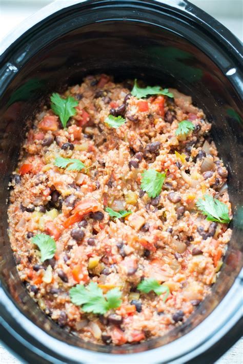 Slow Cooker Enchilada Quinoa Dairy Free Gluten Free Recipe Slow