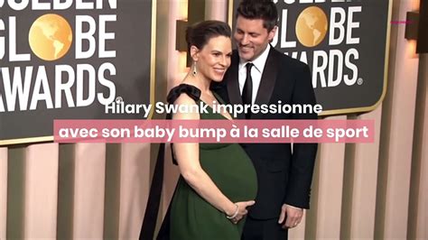 Enceinte Hilary Swank Montre Son Baby Bump La Salle De Sport Et C