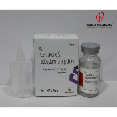 Ceftriaxone And Sulbactam Injection 1 5 Gm At Rs 150 Vial In