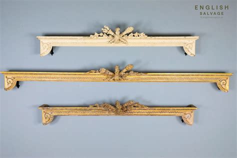 Three ornate 19th Century pelmets