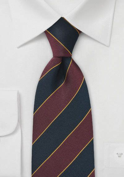 Dark Burgundy And Navy British Tie Cheap Neckties Striped Tie