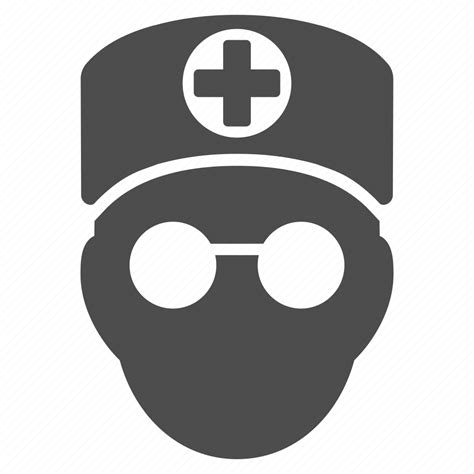 Doctor Nurse Doctor Head Face First Aid Man Medical Orderly Icon