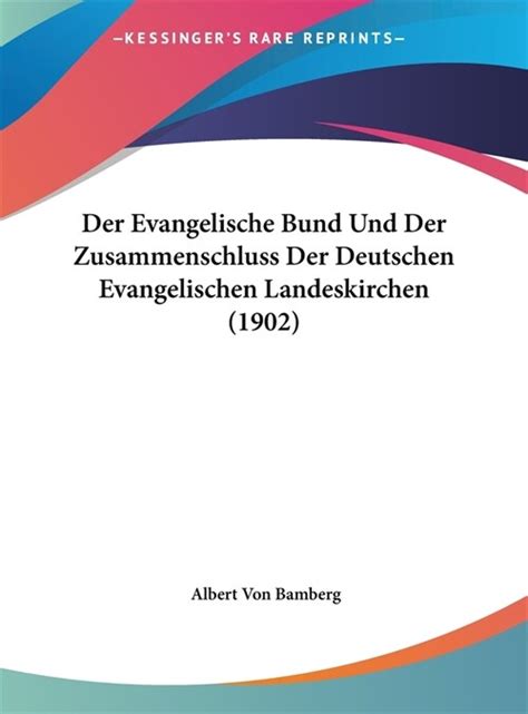 알라딘 Der Evangelische Bund Und Der Zusammenschluss Der Deutschen