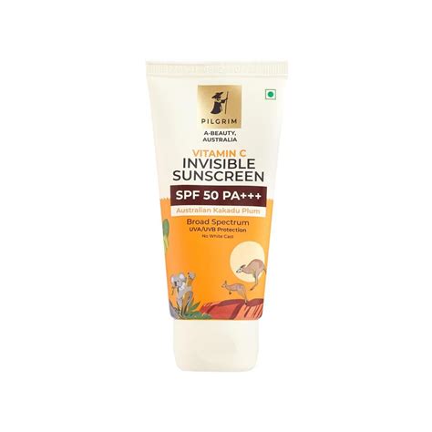 Buy Pilgrim Vitamin C Invisible Sunscreen Spf Pa With Australian