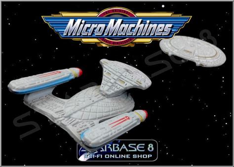 Action Figures Star Trek Micro Machines Uss Enterprise Ncc 1701 D 2 Pc Rare