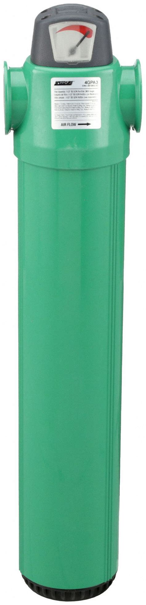 SPEEDAIRE 5 Micron 1 1 2 In NPT Compressed Air Filter 4GPA3 4GPA3