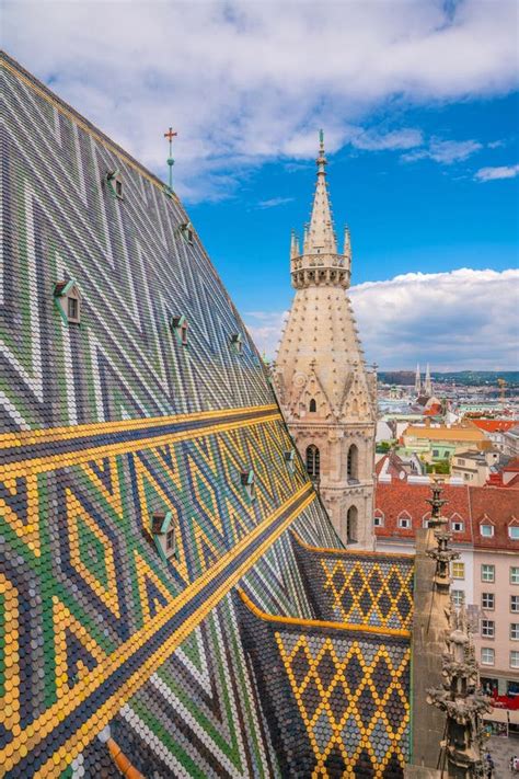 Vienna City Skyline, Aerial View From Above Stock Photo - Image of ...