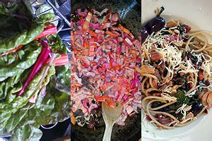 Pasta Mit Mangold Und Knoblauchchips Kuechenkitchen